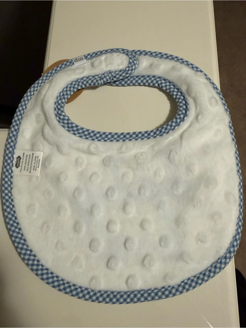 Baby Bro - White Bib by MudPie - NWT